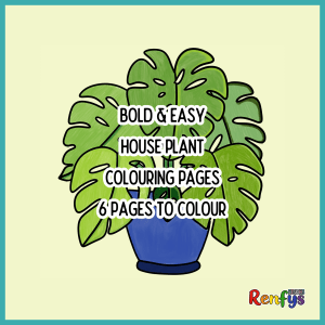 Bold & Easy House Plant Colouring Pages - Part 2