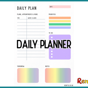 Daily Planner Page