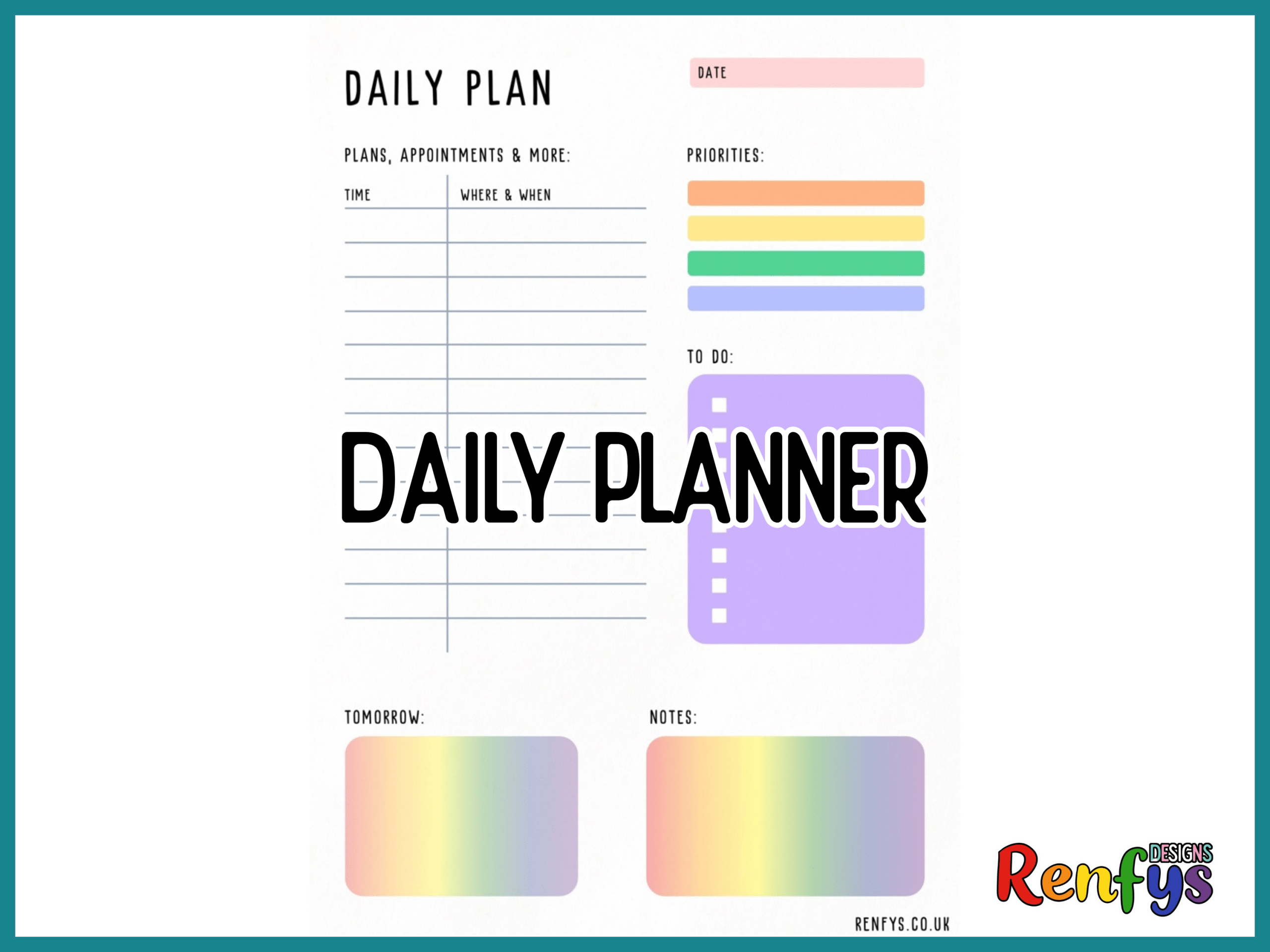 Daily Planner Page