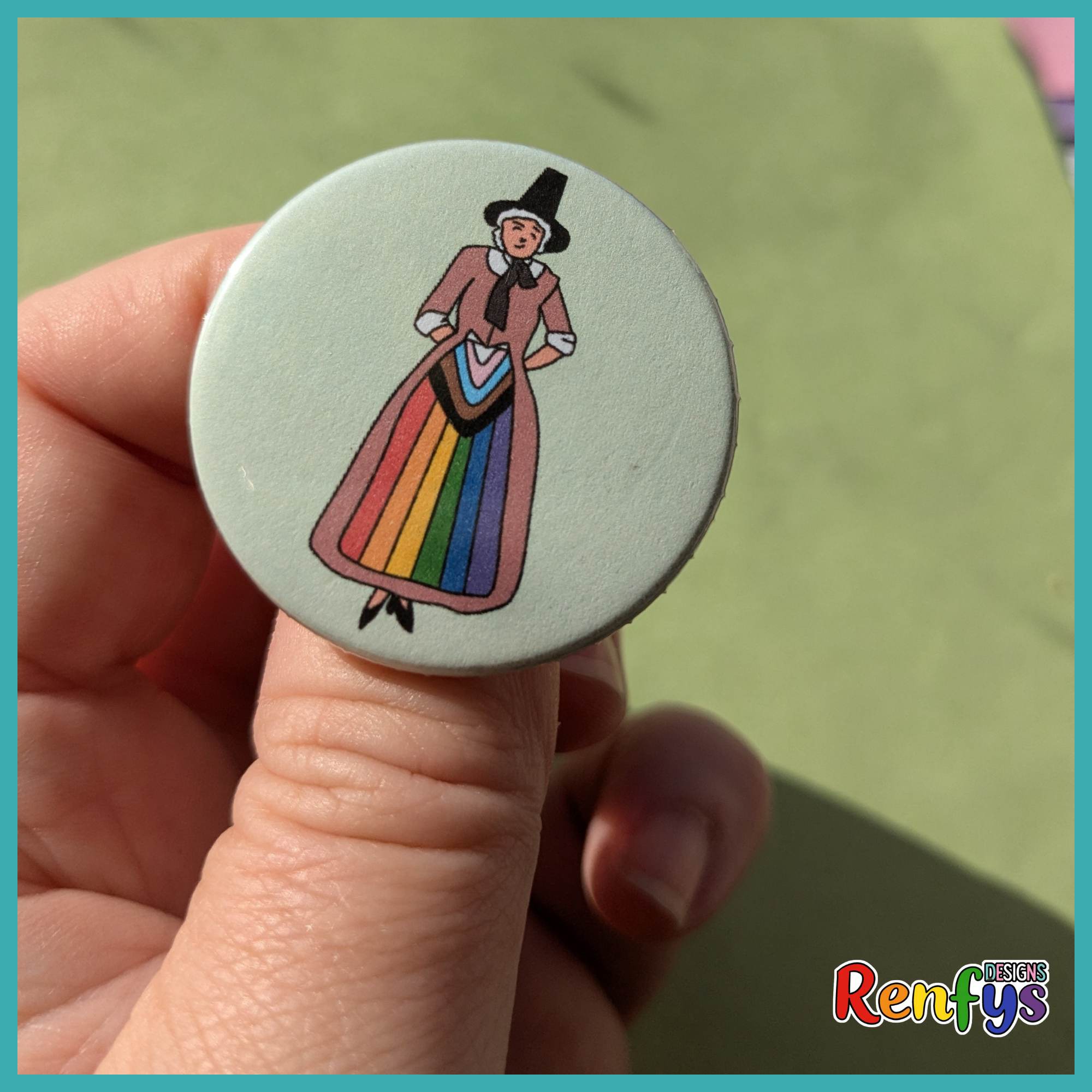 Welsh National Costume Pride Flag Badge