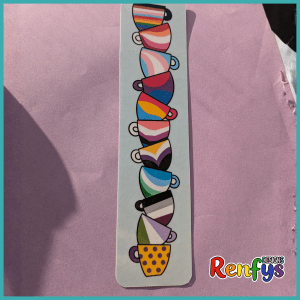 Pride Flag Cups Bookmark