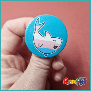 Trans Shark Pride Badge