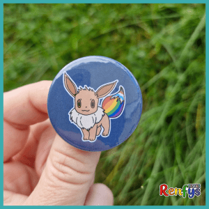 Eevee Evolutions Pride Badges