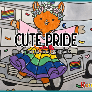 Cute Pride Colouring Pages