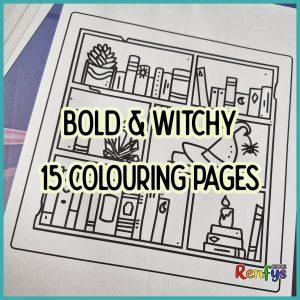 Bold & Witchy Colouring Pages